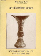 Catalogue De Ventes Aux Enchères - Art D'extrême Orient - Nouveau Drouot Salle 5 Lundi 27 Avril 1981. - Ader Picard Taja - Arte
