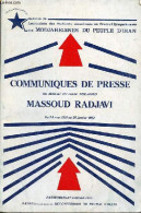 Bulletin Des Association Des étudiants Musulmans En France (symphatisants Des Modjahedines Du Peuple D'Iran) - Communiqu - Godsdienst