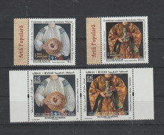 ROMANIA 2024 JOINT ISSUE ROMANIA - MAROC (MOROCCO) - Folk Art  Set Of 2 Stamps From Romania + Maroc MNH** - Joint Issues