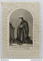 Bm106 Antico Santino Merlettato Holy Card S.louis De Gonzague Luigi Gonzaga - Devotion Images