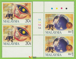 Voyo MALAYSIA 1996 Mi#614-615 - 2 Pairs ** MINT Conference Of Asian-Pacific Accountants - Malaysia (1964-...)