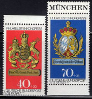 GERMANY(1973) Posthouse Signs. Set Of 2 With MUSTER (specimen) Overprint. Scott No B502a-b. - Other & Unclassified