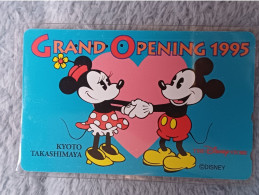 DISNEY - JAPAN - H206 - GRAND OPENING 1995 KYOTO TAKASHIMAYA - Disney