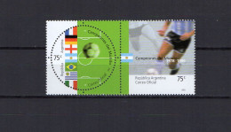 Argentina 2002 Football Soccer World Cup Set Of 2 MNH - 2002 – Corea Del Sud / Giappone