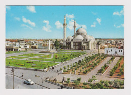 Syria Syrie HOMS Khaled Ebn Wahid Mosque, Street, Old Car, Vintage View Photo Postcard RPPc AK (53059-1) - Siria