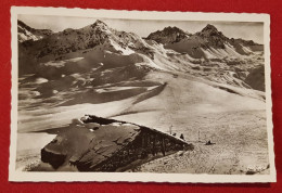 CPSM Petit Format -  Les Contamines - Montjoie En Hiver -(Hte-Savoie) - Champs De Ski Du Col Du Joly - Sonstige & Ohne Zuordnung