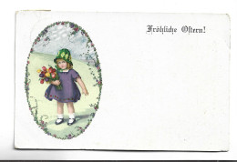 CPA ALLEMAGNE   ENFANT FROHLICHE OFTERN  (voir Timbre) - Children's Drawings