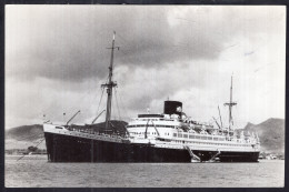 Postcard - Boats - Liner - M.V. Boissevain - Royal Interocean Lines - Steamers