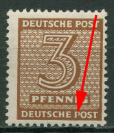 SBZ West-Sachsen Freim. Ziffern M. Plattenfehler 126 Y W A I Postfrisch - Other & Unclassified