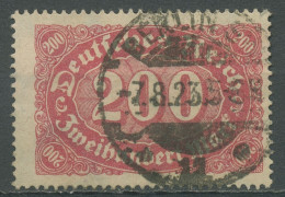 Deutsches Reich 1922/23 Ziffern Im Queroval 248 B Gestempelt Geprüft - Used Stamps