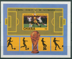 Ghana 1982 Fußball-WM In Spanien Sieger Italien Block 99 Postfrisch (C28647) - Ghana (1957-...)