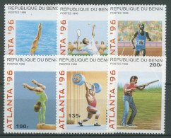 Benin 1996 Olympische Sommerspiele Atlanta Tennis Schießen 764/69 Postfrisch - Bénin – Dahomey (1960-...)