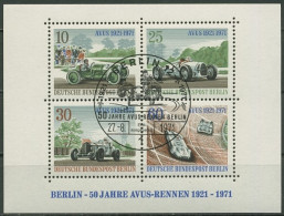 Berlin 1971 50 Jahre AVUS-Rennen Block 3 Ersttagssonderstempel ESST (C16736) - Ungebraucht