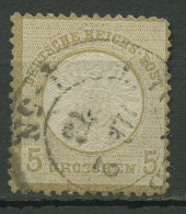 Deutsches Reich 1872 Adler Mit Gr. Brustschild 22 Gestempelt, Zahnfehler - Usados