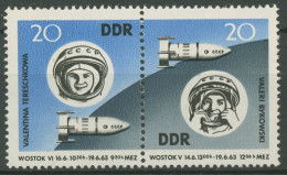 DDR 1963 Weltraumfahrt Wostok 5 Und 6 Raumschiffe 970/71 ZD Postfrisch - Ongebruikt