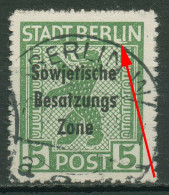 SBZ Allgemeine Ausgabe 1948 Freimarke M. Plattenfehler 200 B Vx PF ? Gestempelt - Other & Unclassified