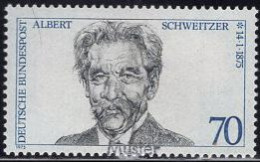 GERMANY(1975) Albert Schweitzer. MUSTER (specimen) Overprint. Scott No 1160. - Otros & Sin Clasificación