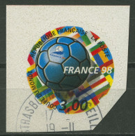 Frankreich 1998 Fußball-WM Fußball Flaggen 3279 Gestempelt - Used Stamps