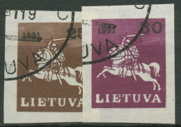 Litauen 1991 Freimarke Reiter 480/81 Gestempelt - Litauen