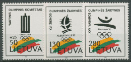 Litauen 1992 Olympische Spiele In Albertville Und Barcelona 496/98 Postfrisch - Litouwen