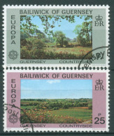 Guernsey 1977 Europa CEPT Landschaften 147/48 Gestempelt - Guernesey