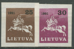 Litauen 1991 Freimarke Reiter 480/81 Postfrisch - Litauen