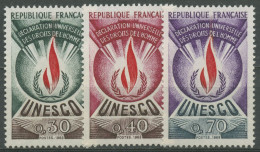 Frankreich 1969 Dienstmarke UNESCO Erklärung D. Menschenrechte D 9/11 Postfrisch - Mint/Hinged