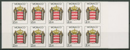 Monaco 1987 Landeswappen Markenheftchen MH 0-1 Postfrisch (C60930) - Cuadernillos