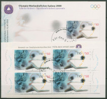 Bund Sporthilfe 2000 Markenheftchen Olympia OMH 9 (2095) ESST Berlin (C99110) - Other & Unclassified