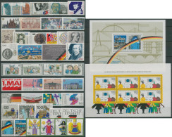 Bund 1990 Jahrgang Komplett (1444/87, Block 21/22) Postfrisch (SG98494) - Unused Stamps