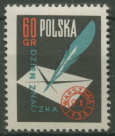 Polen 1958 Tag Der Briefmarke 1068 Postfrisch - Ongebruikt