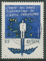 Frankreich 2003 Grundrechte Der Europäischen Union Gemälde 3695 Gestempelt - Usados