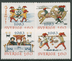 Schweden 1983 Weihnachten Postkarten 1258/61 Postfrisch - Ungebraucht