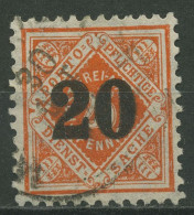 Württemberg Dienstmarken 1923 Mit Aufdruck 187 Gestempelt - Used