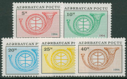 Aserbaidschan 1994 Posthorn 148/52 Postfrisch - Azerbaïjan