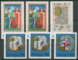 Schweden 1976 Weihnachten Buchmalerei 966/69 Postfrisch - Unused Stamps