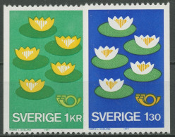 Schweden 1977 Europa CEPT Seerosen 972/73 Postfrisch - Nuovi