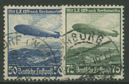 Deutsches Reich 1936 Luftschiff Hindenburg 606/07 X Gestempelt - Gebruikt