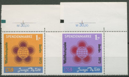 DDR 1972 Spendenmarken Junge Welt S 1/2 Ecke 2 Postfrisch - Ungebraucht