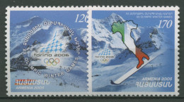 Armenien 2006 Olympische Winterspiele Turin 535/36 Postfrisch - Arménie