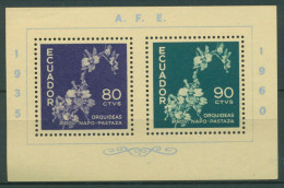 Ecuador 1960 Briefmarkensammlerverein Block 5 Postfrisch (C63288), Mängel - Ecuador