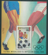 Chile 1987 Fußball-WM Der Junioren Block 5 Postfrisch (C22798) - Cile