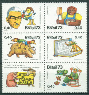 Brasilien 1973 Kinderbuchillustrationen 1396/00 ZD Postfrisch (C63311) - Unused Stamps