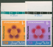 DDR 1972 Spendenmarken Junge Welt Mit Oberrand S 1/2 OR Postfrisch - Unused Stamps