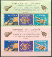 Ecuador 1966 Weltraumfahrt Block 18/19 Postfrisch (C63289) - Equateur