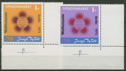 DDR 1972 Spendenmarken Junge Welt S 1/2 Ecke 4 Postfrisch - Ungebraucht