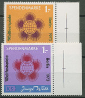 DDR 1972 Spendenmarken Junge Welt Mit Randmarkierung S 1/2 SR Re. Postfrisch - Ongebruikt