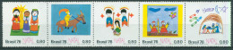 Brasilien 1976 Weihnachten Kinderzeichnungen 1564/68 ZD Postfrisch (C63312) - Unused Stamps
