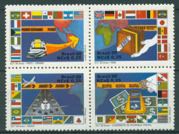 Brasilien 1989 Post Sonderdienste ECT 2289/92 ZD Postfrisch (C63319) - Ungebraucht