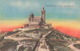 MARSEILLE - N D DE LA GARDE - Notre-Dame De La Garde, Aufzug Und Marienfigur